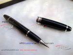 Perfect Replica Montblanc Meisterstuck Stainless Steel And Black Rollerball Pen For Sale
